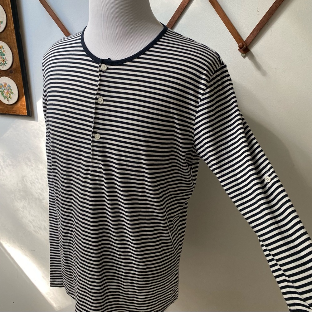 H&M Striped Henley Shirt - Picture 6 of 14